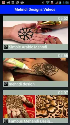 Easy Mehndi Design Videos 2018 Mehndi Designs thin android App screenshot 0