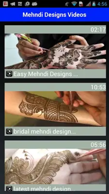 Easy Mehndi Design Videos 2018 Mehndi Designs thin android App screenshot 1