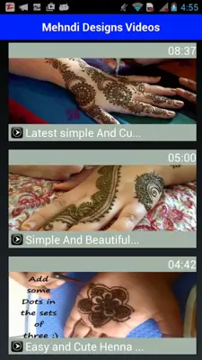 Easy Mehndi Design Videos 2018 Mehndi Designs thin android App screenshot 5